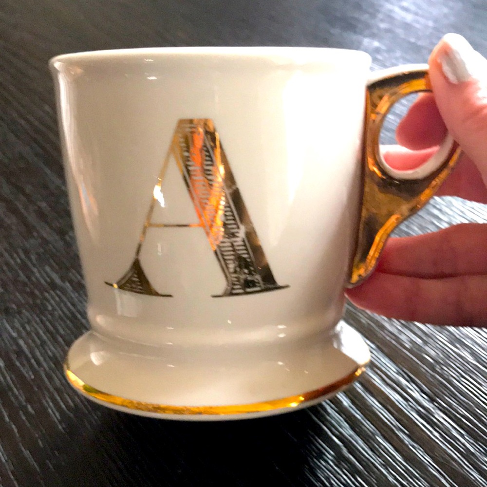 Anthropologie Letter A Mug
